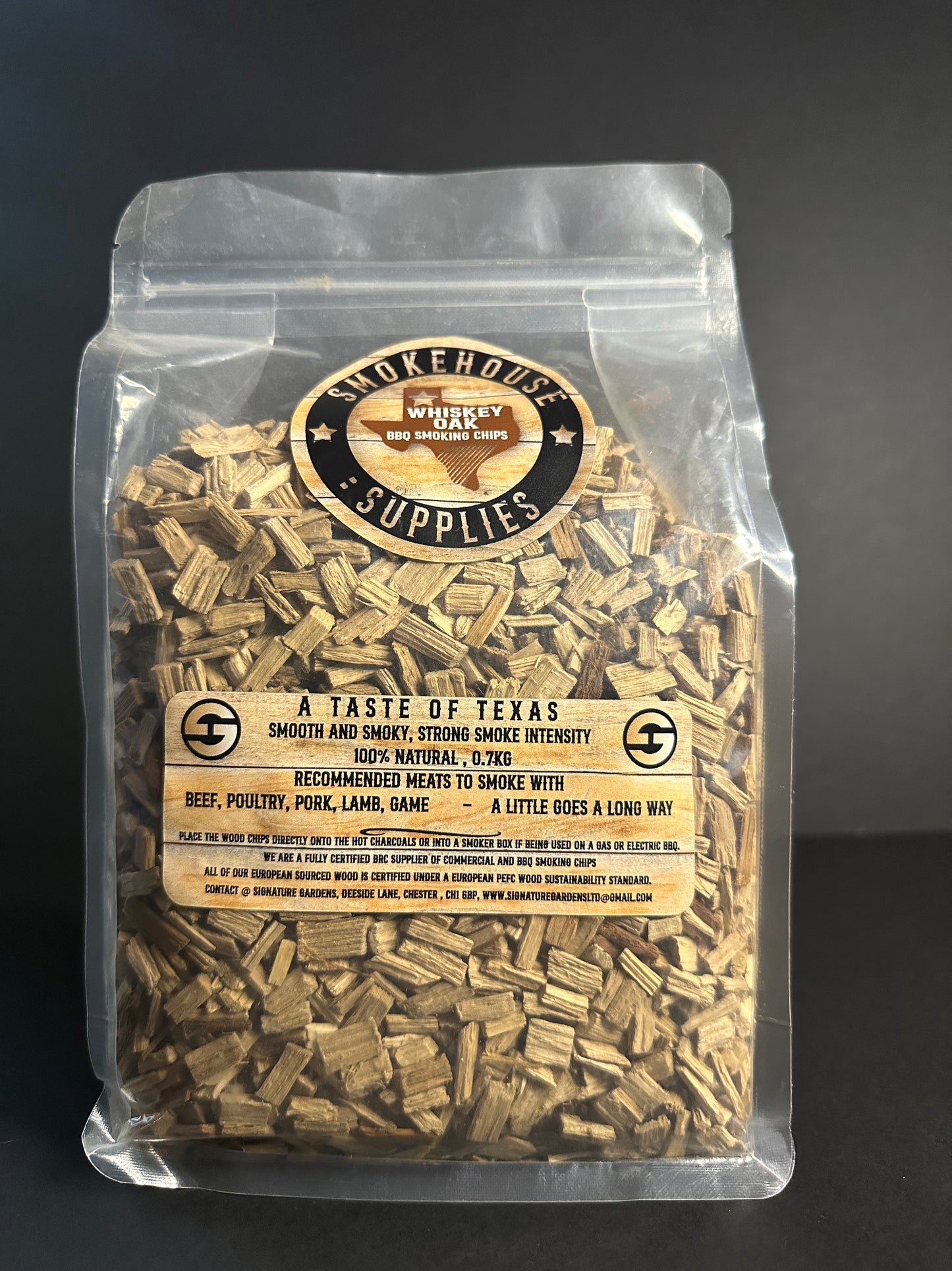 Whiskey Oak Wood BBQ Smoking Chips