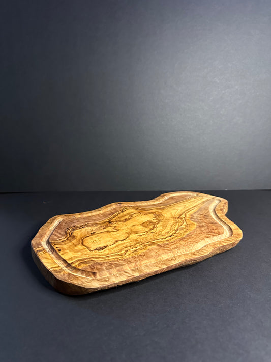 35cm Olive Wood Cutting Board with Groove
